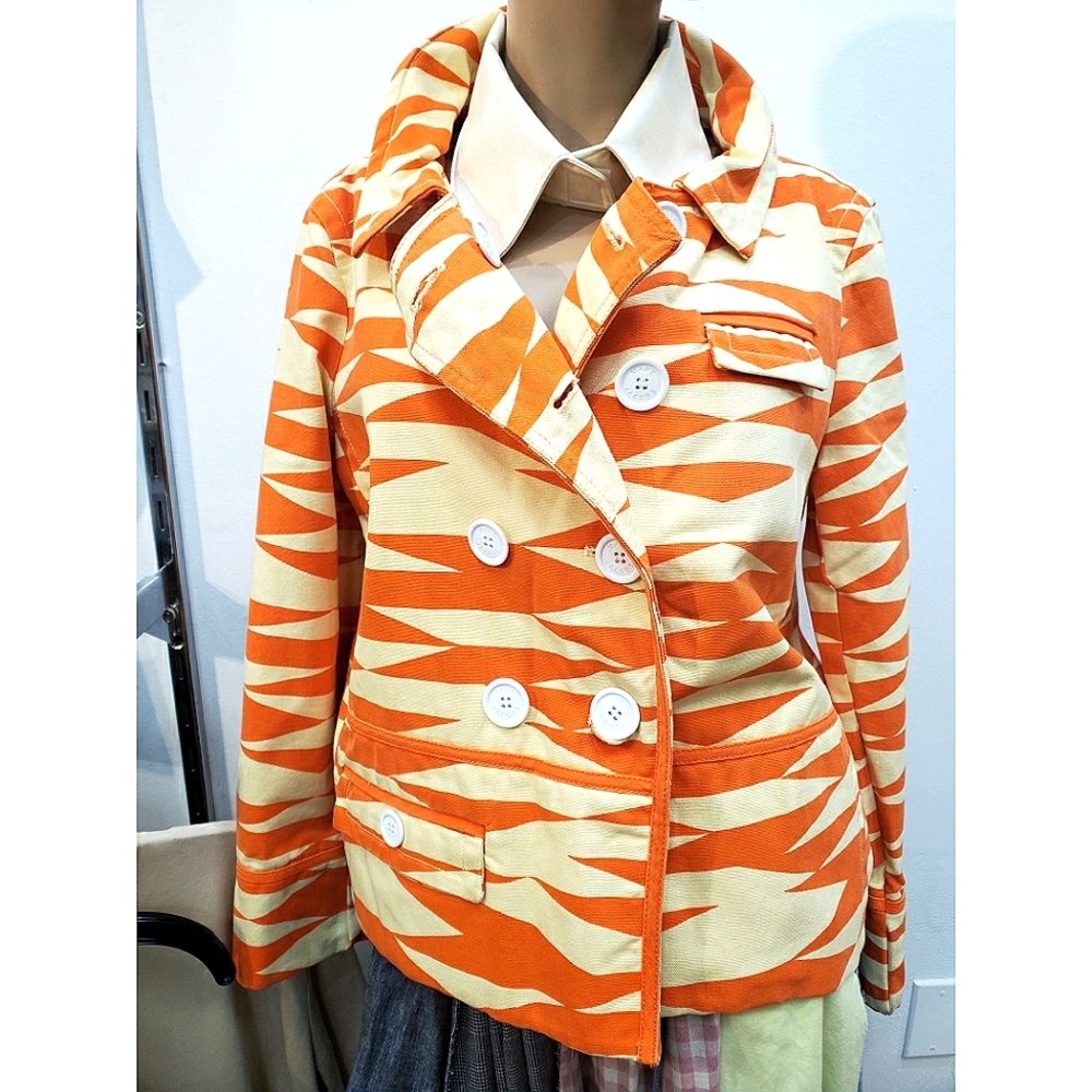 Marc by Marc Jacobs Geometric Print DBL breasted Jacket